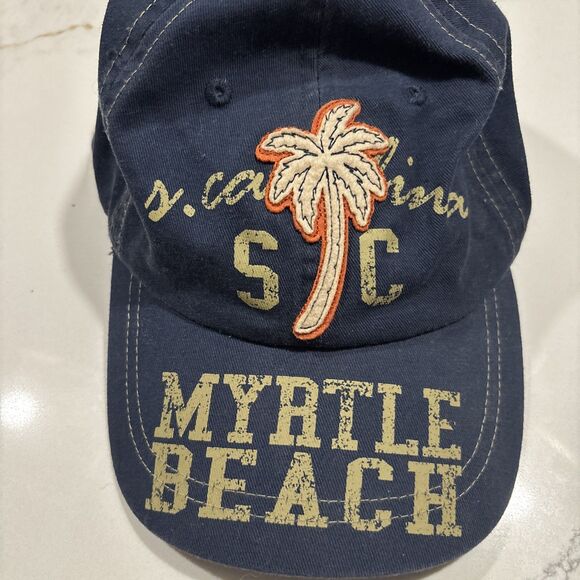 MYRTLE BEACH South Carolina hat Blue adjustable cotton cap - Picture 4 of 6